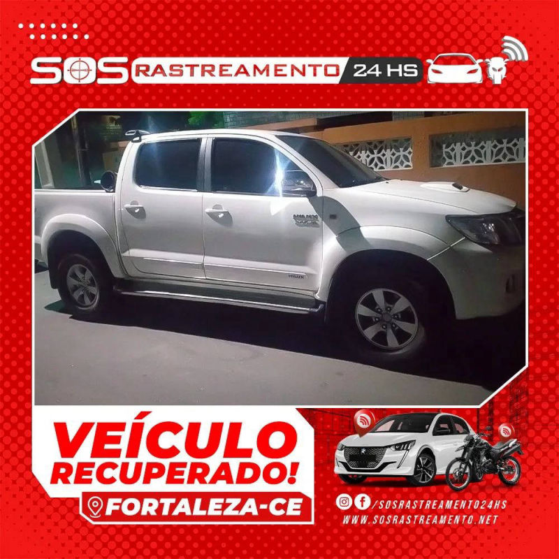SOS Ratreamento 24hs - Veículos Recuperados - Carro 02 - Fortaleza CE
